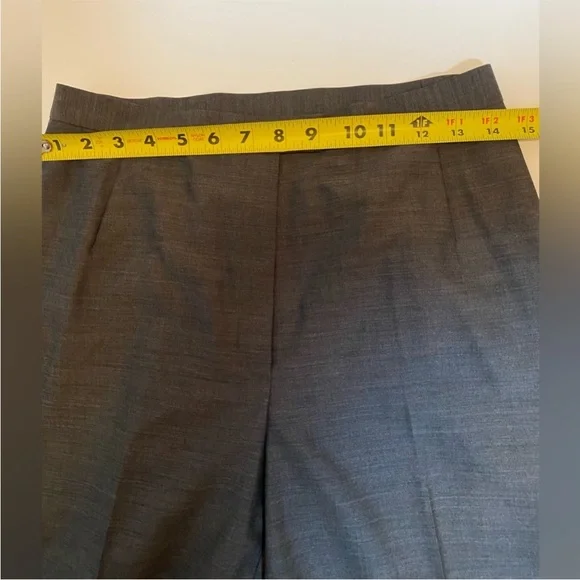 Lafayette 148 New York 100% wool women’s pants trousers straight leg gray size 6 - Picture 6 of 13